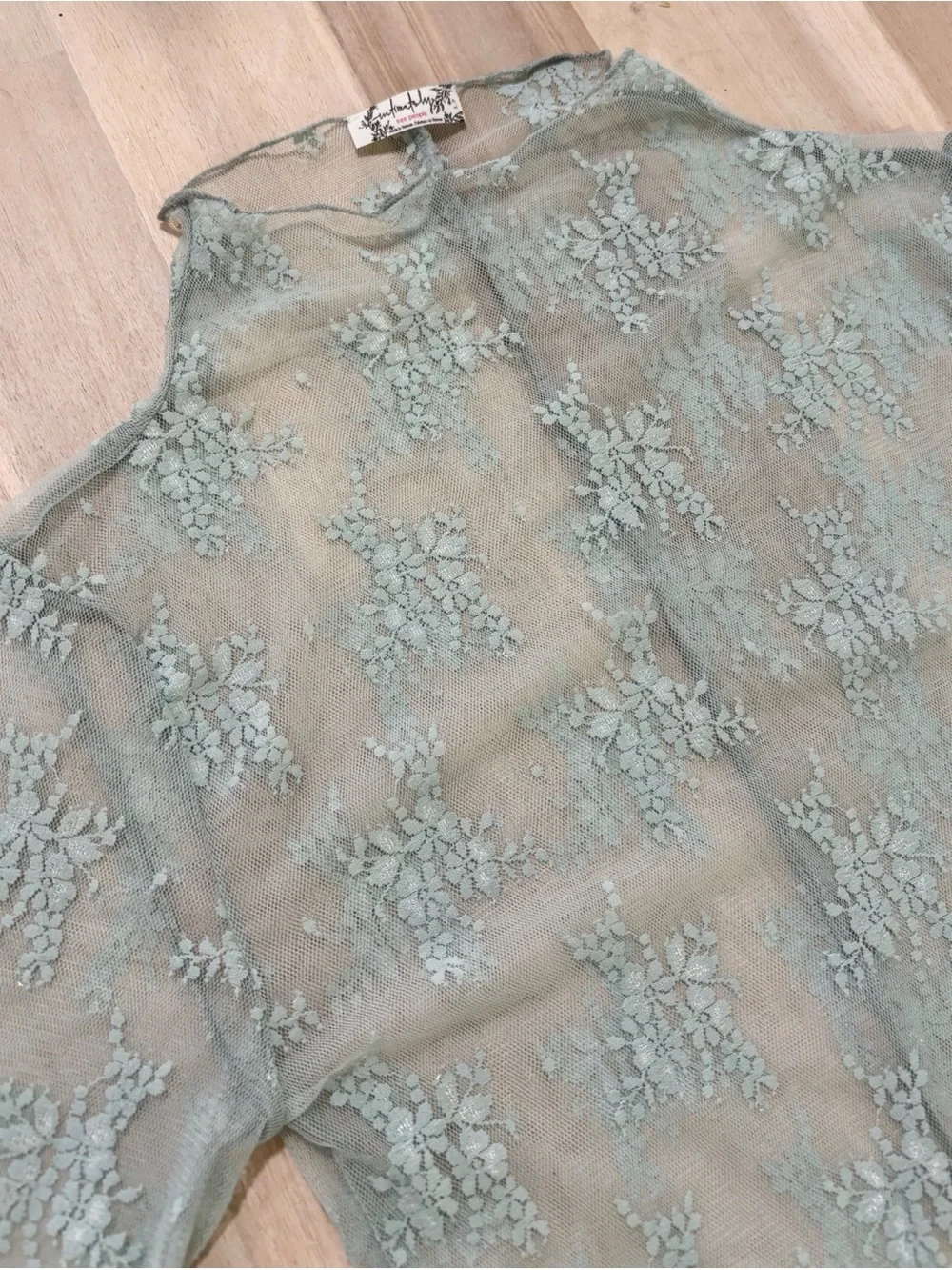 Intimately Free People Size Small Light Blue Lady Luxe Layering Long Sleeve Top